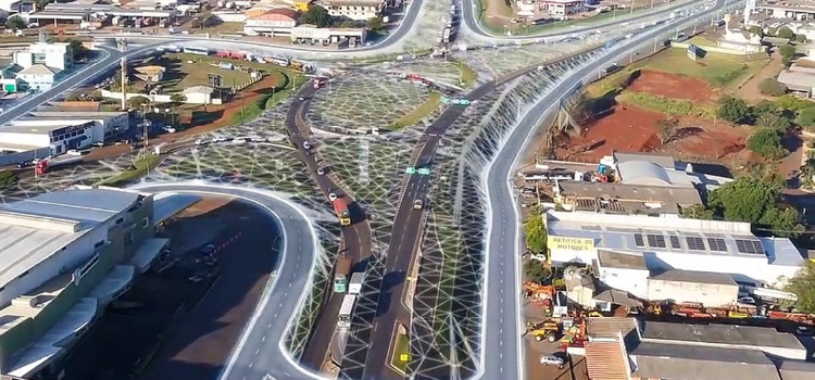 A partir de 1° de agosto a obra de readequação do Trevo Cataratas avança com a liberação dos desvios