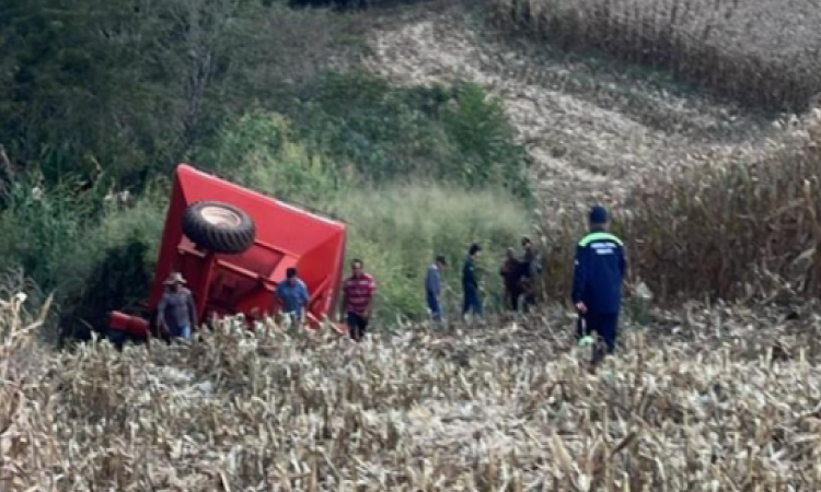 Agricultor morre em acidente com trator no interior do estado.