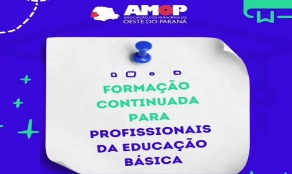 AMOP abre inscrições para Formação Continuada de profissionais da Educação Básica.