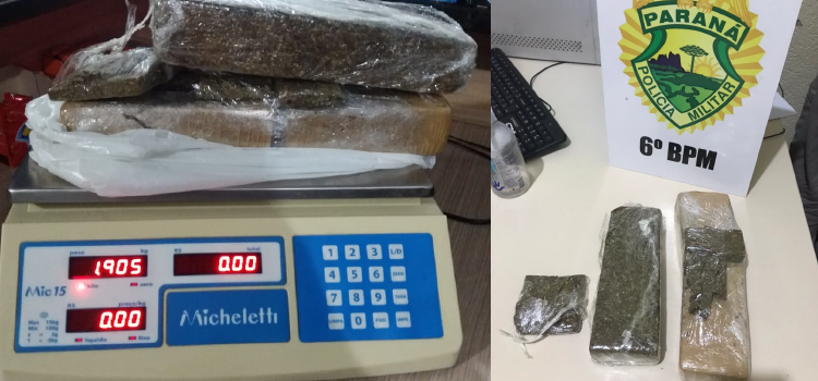 Apreensão de substância análoga à maconha é feita no Jardim Cidade Alta.