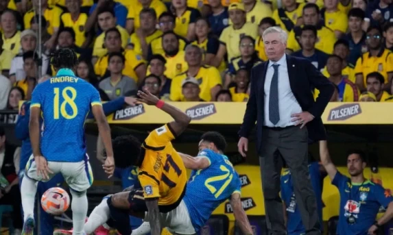 Brasil joga mal e fica no 0 a 0 com o Equador na estreia de Ancelotti