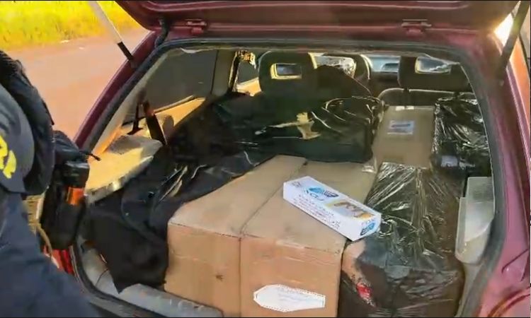 Carga de Cigarros Contrabandeados é Apreendida pela PRF na BR-163 em Cascavel