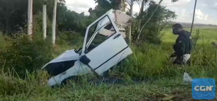 CASCAVEL: Condutor de carro morre em violenta colisão contra árvore às margens da BR-369