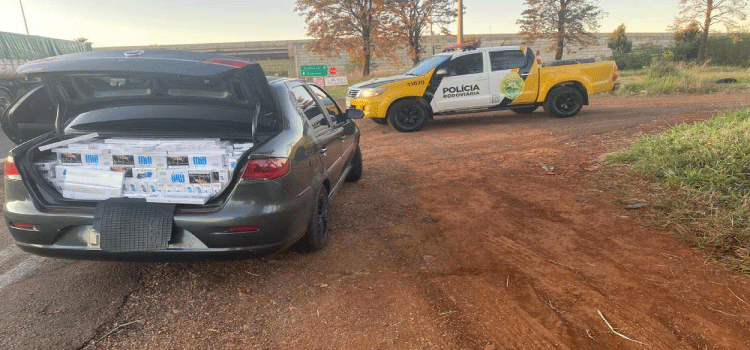 CASCAVEL: PRE aprende 400 caixas de cigarros contrabandeados do Paraguai.