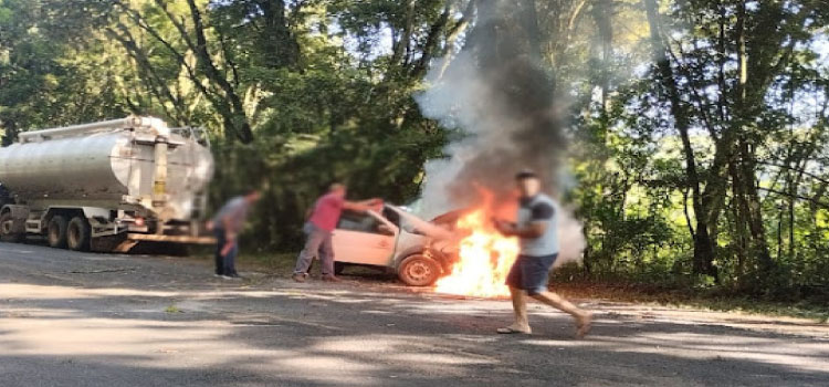 CATANDUVAS: Grave acidente é registrado na PR-471, próximo a Vila Santa Cruz.