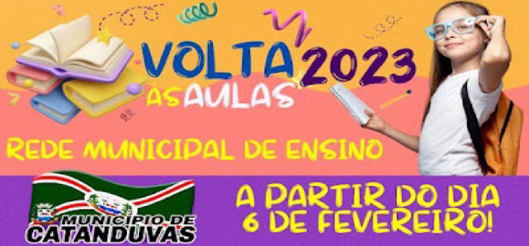 CATANDUVAS: Secretaria de Educação comunica o retorno das aulas (Escola/CMEI), na Rede Municipal de Ensino.