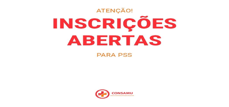 CONSAMU: Inscrições para PSS estão abertas até dia 18.