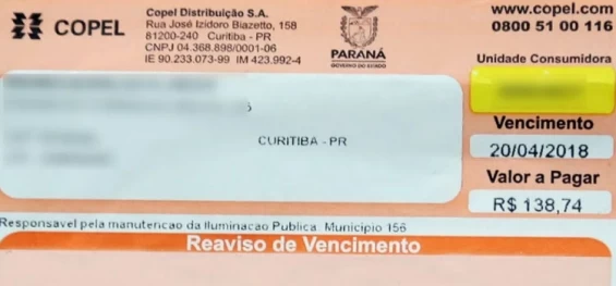 DESPESAS: Conta de luz fica 10,5% mais cara no Paraná.