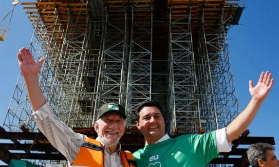 Ponte de Guaratuba alcança 50% de conclusão