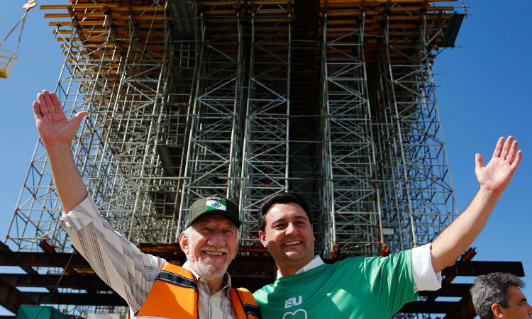 Ponte de Guaratuba alcança 50% de conclusão
