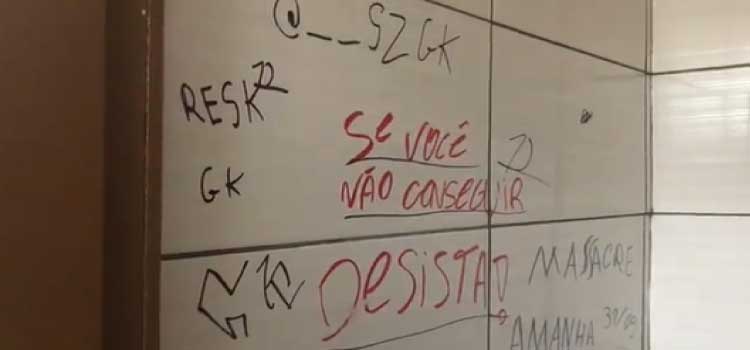 EM ALERTA: Novamente, alertas de massacre são escritos em colégios de Matelândia e Medianeira.