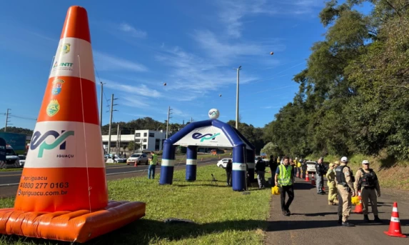 EPR Iguaçu realiza 18 ações de segurança viária no Paraná durante a Semana Nacional de Trânsito