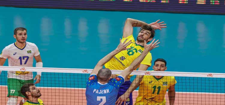 ESPORTE: Brasil vence a segunda na Liga das Nações de vôlei masculino.