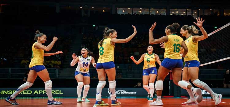 ESPORTES: Brasil vai às quartas após virar contra Bélgica no Mundial de Vôlei.