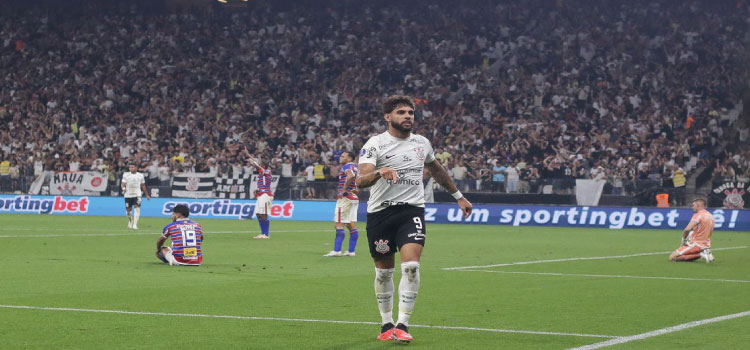 ESPORTES: Sul-Americana: Corinthians e Fortaleza ficam no 1 a 1 na ida da semi.