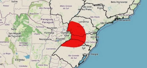 Frente fria e ciclone extratropical elevam risco de tempestades no Sul.