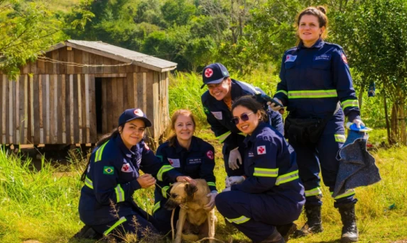 GRAD, UFPR e voluntários atendem animais em aldeias do território indígena Rio das Cobras.