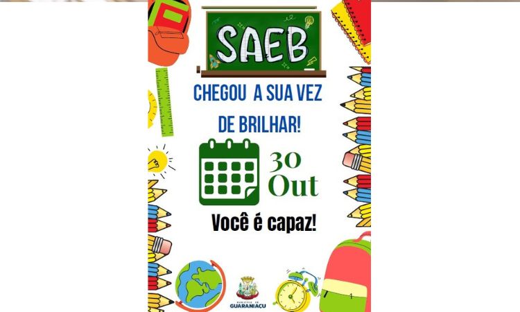 Guaraniaçu aplica nesta quinta-feira a Avaliação SAEB 2025. Guaraniaçu aplica nesta quinta-feira a Avaliação SAEB 2025.