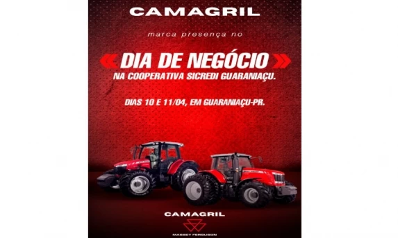 GUARANIAÇU: Camagril marca presença no Dia de Negócio da Cooperativa Sicredi.