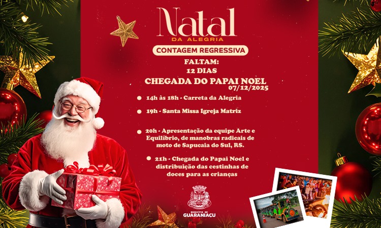 Guaraniaçu: Carreta da Alegria, Manobras Radicais e Papai Noel; Um Domingo Inesquecível para a Família!