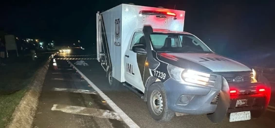 GUARANIAÇU: Ciclista morre após ser atropelado por carreta na rodovia BR-277.