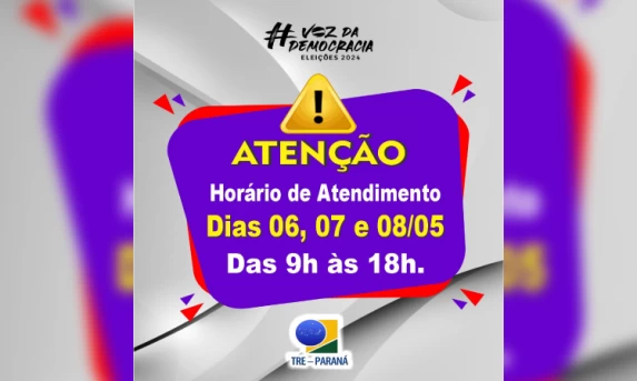 Guaraniaçu: Fórum Eleitoral divulga horário de atendimento na próxima semana.