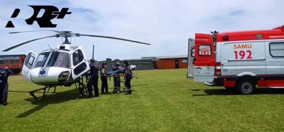 GUARANIAÇU: Idoso de 79 anos sofre Infarto e é transferido pelo Aeromédico para atendimento em Cascavel.