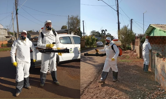 Guaraniaçu realiza bloqueio químico contra mosquito transmissor da dengue e Chikungunya