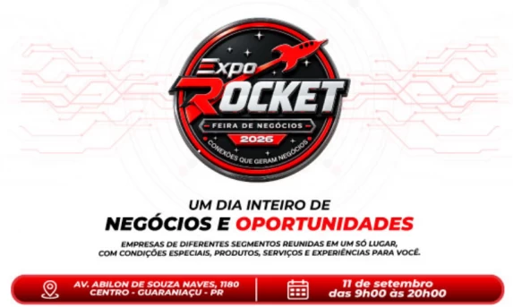 Guaraniaçu sedia a ExpoRocket 2026 com feira de negócios e inovações no dia 11 de setembro