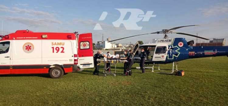 GUARANIAÇU: Transporte aeromédico do CONSAMU é acionado para transportar  paciente.