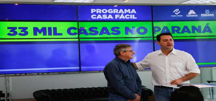 HABITAÇÃO: Governador confirma liberação de R$ 72,4 milhões para famílias paranaenses investirem na casa própria.