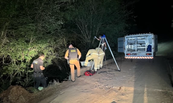 Homem Que Usava Tornozeleira É Encontrado Morto Dentro De Rio No Interior de Laranjeiras do Sul.