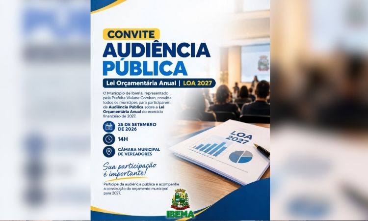 IBEMA: AUDIÊNCIA PÚBLICA Lei Orçamentária Anual — LOA 2027