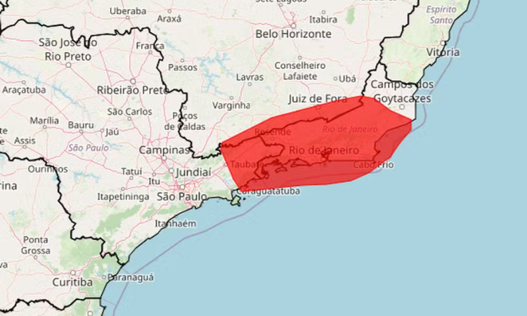Inmet emite Alerta Vermelho de 