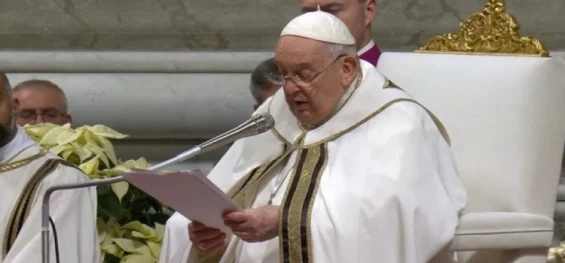 INTERNACIONAL: Guerra em Gaza é rejeição a Jesus, diz papa na Missa do Galo.