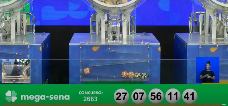 LOTERIAS: Ninguém acerta as seis dezenas da Mega-Sena 2663, e prêmio vai a R$ 7 milhões; veja números sorteados.