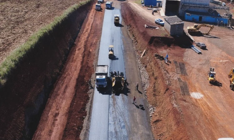 Mais uma etapa iniciada na construção do novo acesso de Três Barras do Paraná