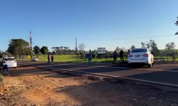 Motociclista morre em acidente na PR-180 em Boa Vista da Aparecida.