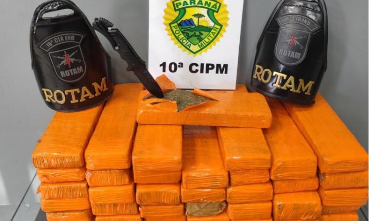Mulher é presa com quase 30 kg de maconha na rodoviária de Laranjeiras do Sul; criança de 3 anos acompanhava a suspeita