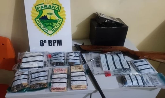OPERAÇÃO CONJUNTA EM CATANDUVAS: Polícia Militar Apreende Drogas, Armas e Munições