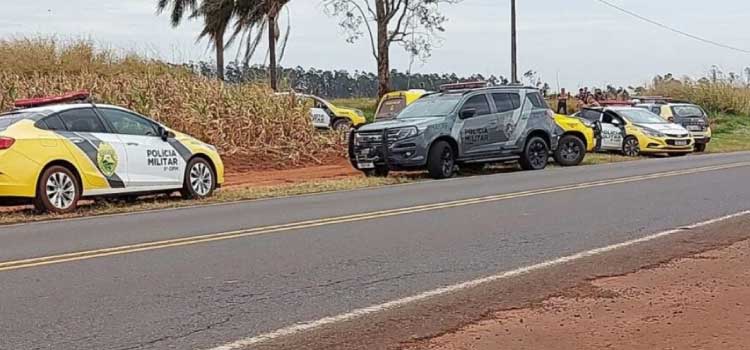 PARANÁ: Suspeito de assalto à banco morre em confronto com a polícia na PR-218.