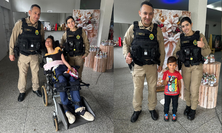 PMPR de Guaraniaçu Prestigia Evento de Natal da APAE em Clima de Celebração e Cidadania