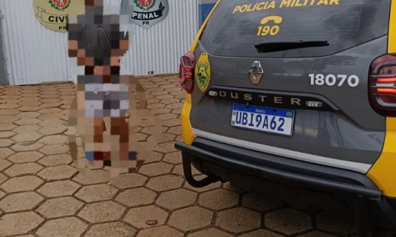 POLÍCIA MILITAR: RPA de Quedas do Iguaçu cumpre mandado de prisão na invasão do Yagoda