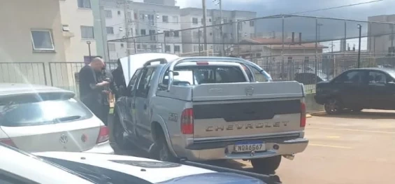 POLICIAL: Caminhonete furtada é localizada pela Guarda Municipal.