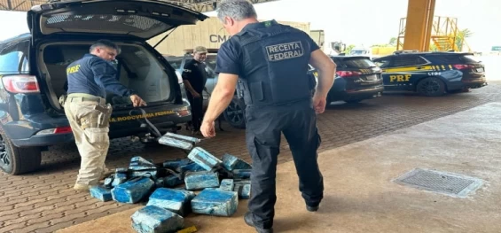 POLICIAL: PRF apreende carga de cocaína em Cascavel avaliada em quase R$ 20 milhões a criminosos.