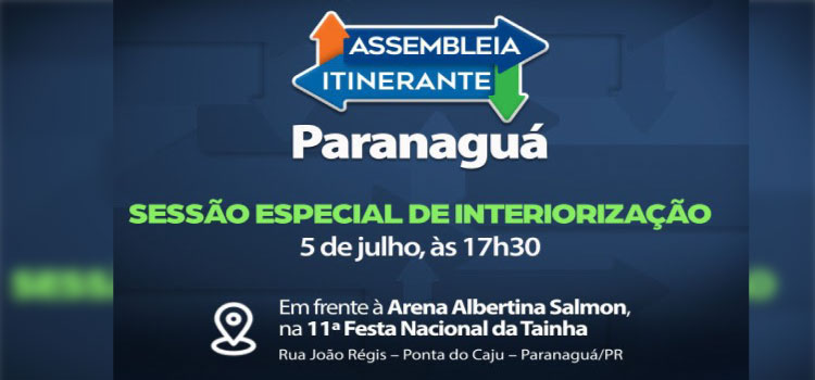 POLÍTICA: Edição da Assembleia Itinerante no LITORAL ocorre na próxima Quarta-feira (05).