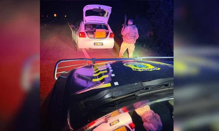 PRF apreende 174 kg de maconha em Cascavel; droga tinha como destino a capital do estado