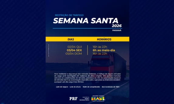 PRF inicia Operação Semana Santa 2026 com foco na redução de acidentes nas rodovias