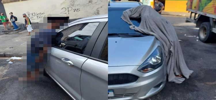 SÃO PAULO: Homem morre em pé, encostado em carro, e cena assusta moradores no litoral paulista