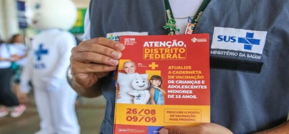 SAÚDE: Campanha busca ampliar vacinação de crianças e adolescentes.